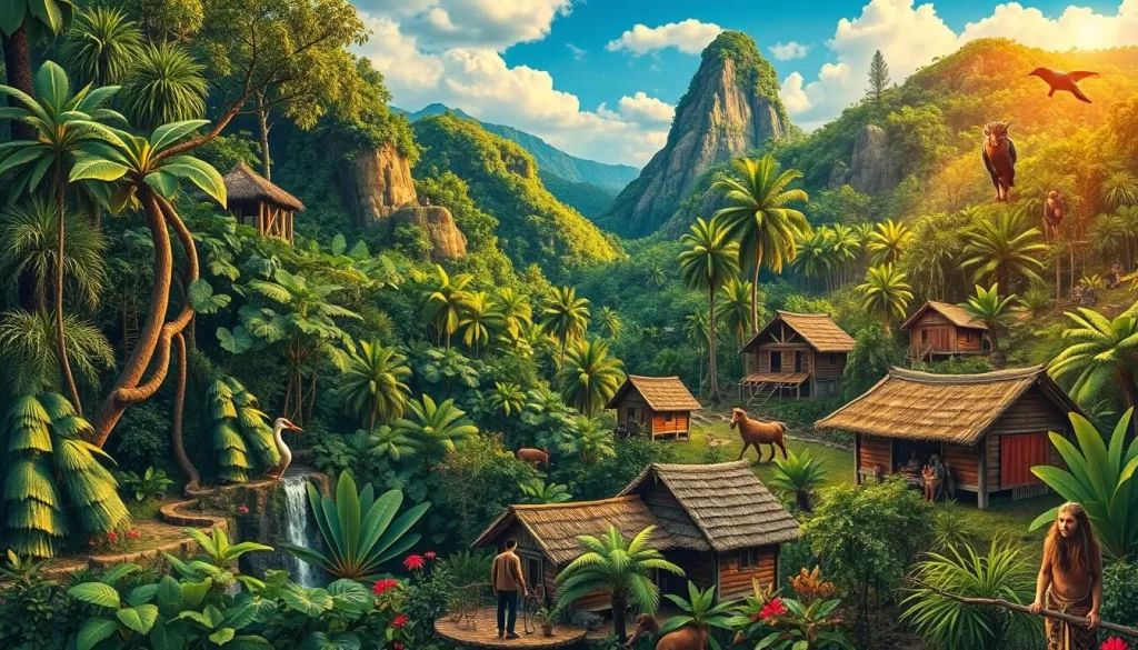 Image generation prompt for Malaysian Borneo