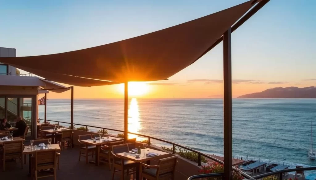 Image of 7Mehmet restaurant with oceanside views