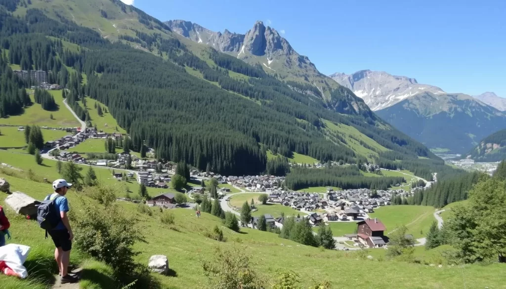 Image of Alpbach valley with adventure activities