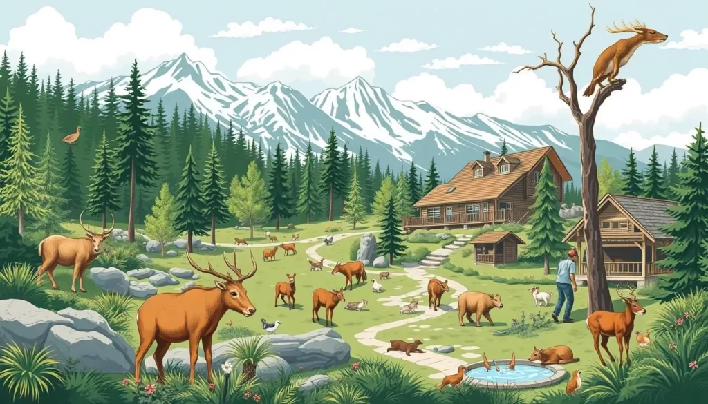 Image of Alpenzoo Innsbruck with alpine animals
