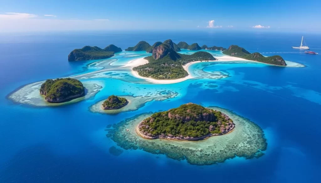 Image of Ang Thong Marine Park with its iconic islands and crystal-clear waters