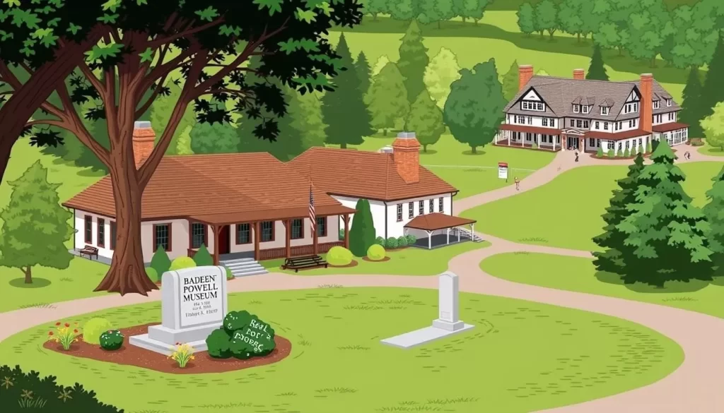 Image of Baden-Powell Museum and Gravesite at Outspan Hotel Compound