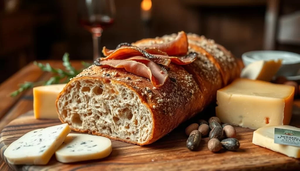 Image of Bauernbrot with speck and local cheese