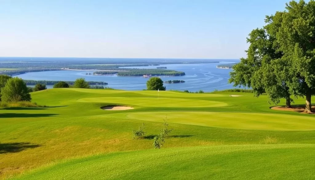 Image of Bellevue Golf Club overlooking the Mississippi River