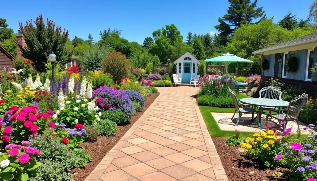 Image of Blue Willow B&B's beautiful gardens