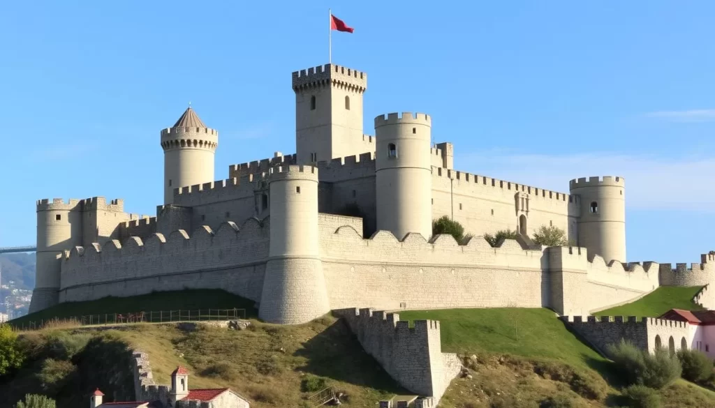Image of Bozcaada Castle with its historic walls and towers