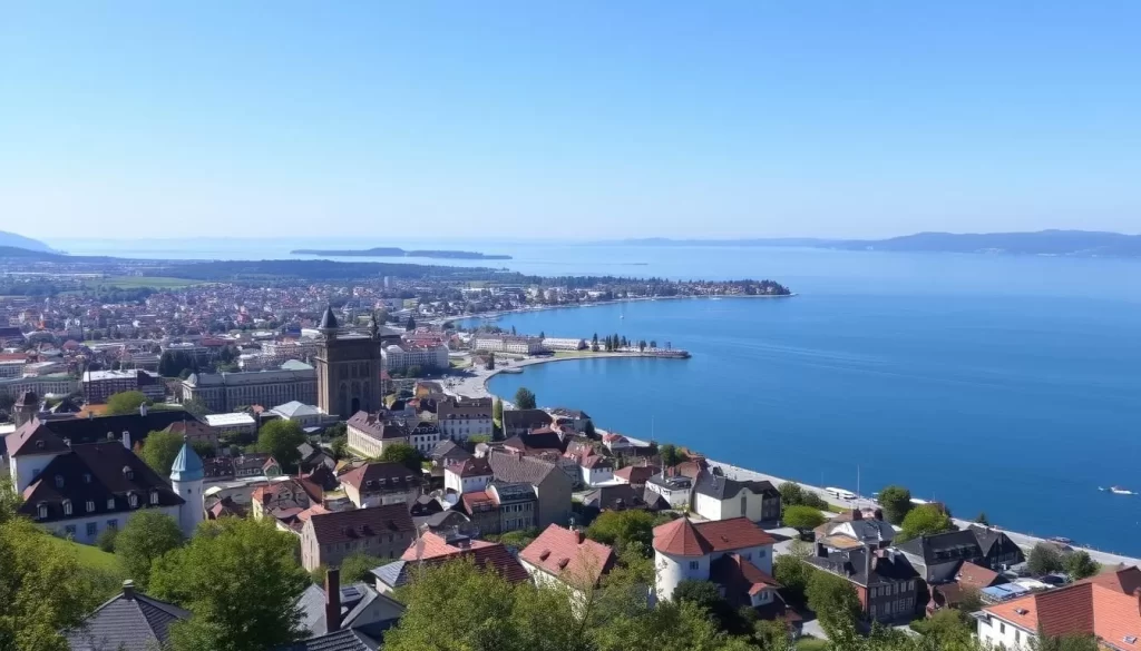 Image of Bregenz cityscape on Lake Constance