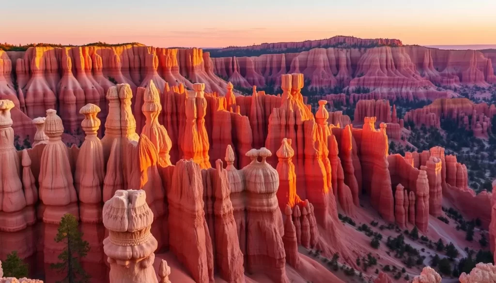 Image of Bryce Canyon National Park's hoodoos at sunrise