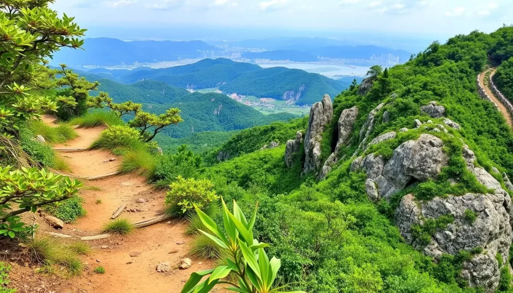 Image of Bukhansan National Park hiking trails