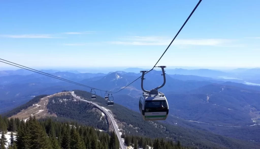 Image of Cannon Mountain Aerial Tramway in operation