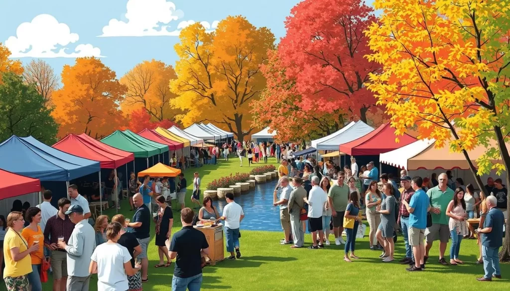 Image of Carroll Creek Park during the Maryland Craft Beer Festival