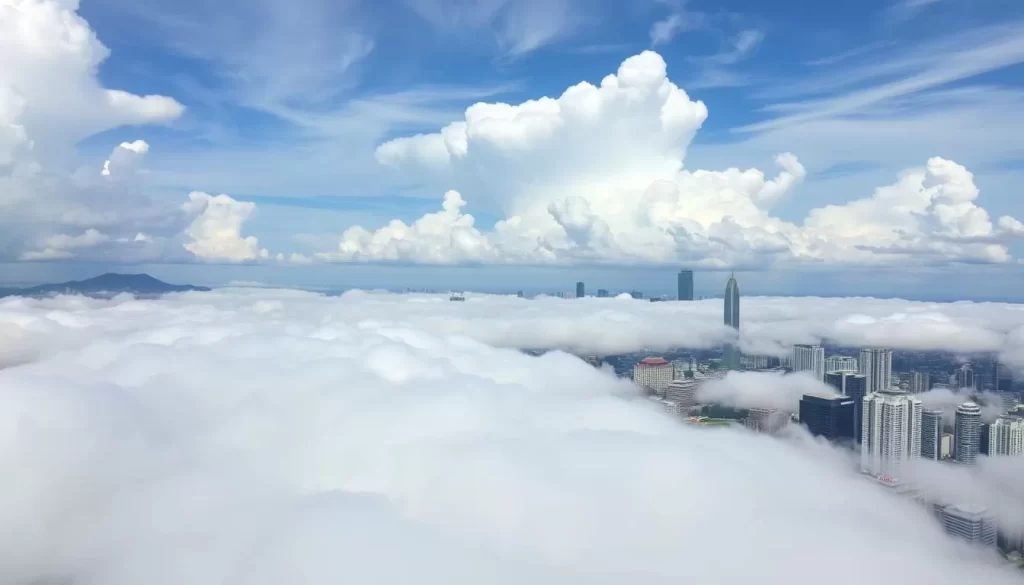 Image of Cloud Lounge with panoramic views of Jakarta