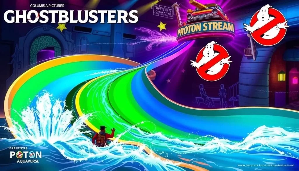 Image of Columbia Pictures Aquaverse's Ghostbusters Proton Stream water slide