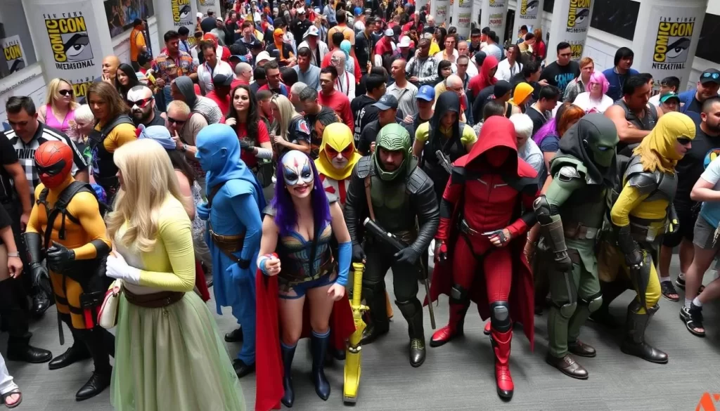 Image of Comic-Con attendees cosplaying their favorite characters