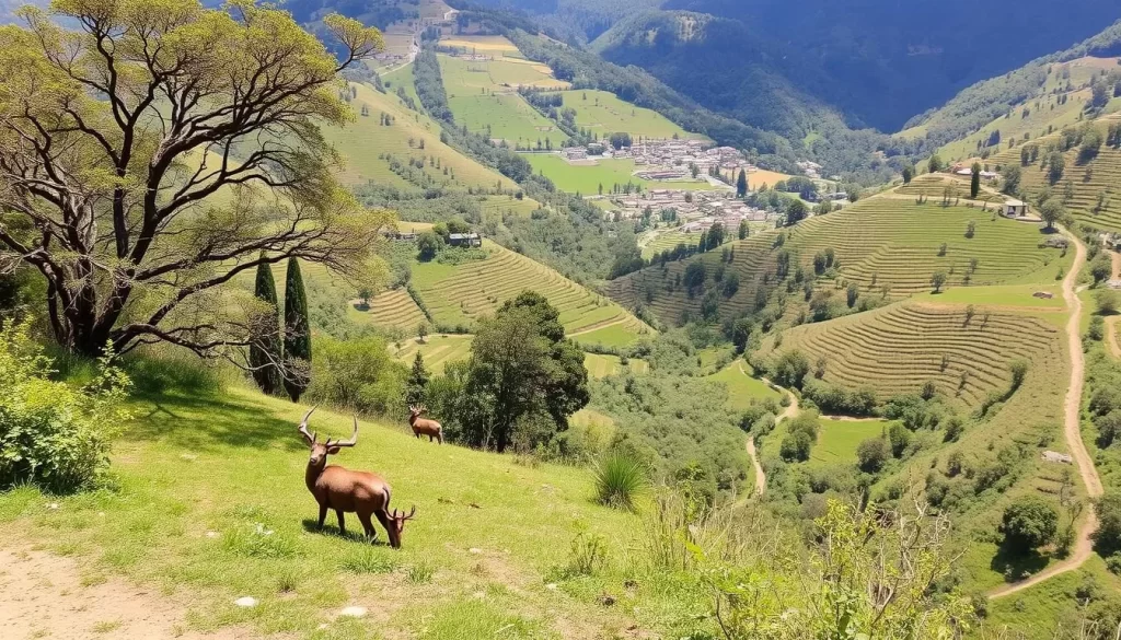 Image of Cuenca's landscape with native wildlife