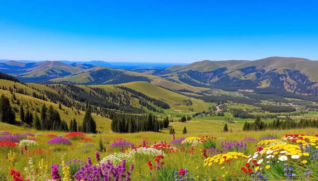 Image of Custer State Park's scenic landscape with wildlife