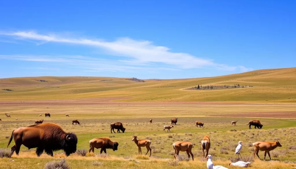 Image of Custer State Park's scenic landscape with wildlife