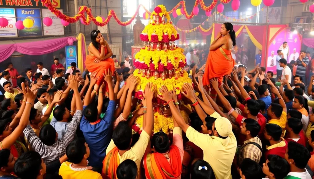 Image of Dahi Handi celebration in Mumbai