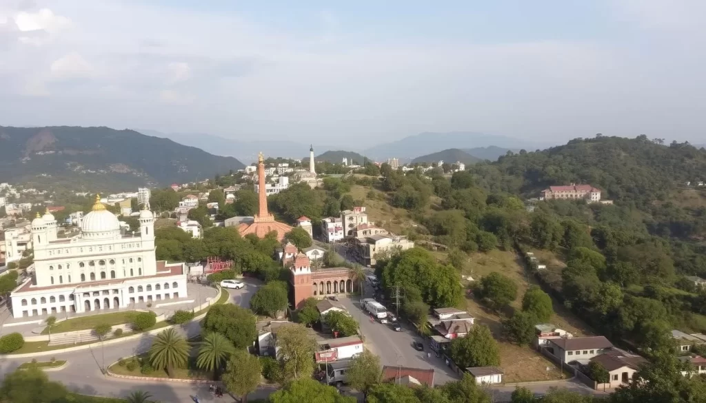 Image of Dehradun's landscape with its notable landmarks