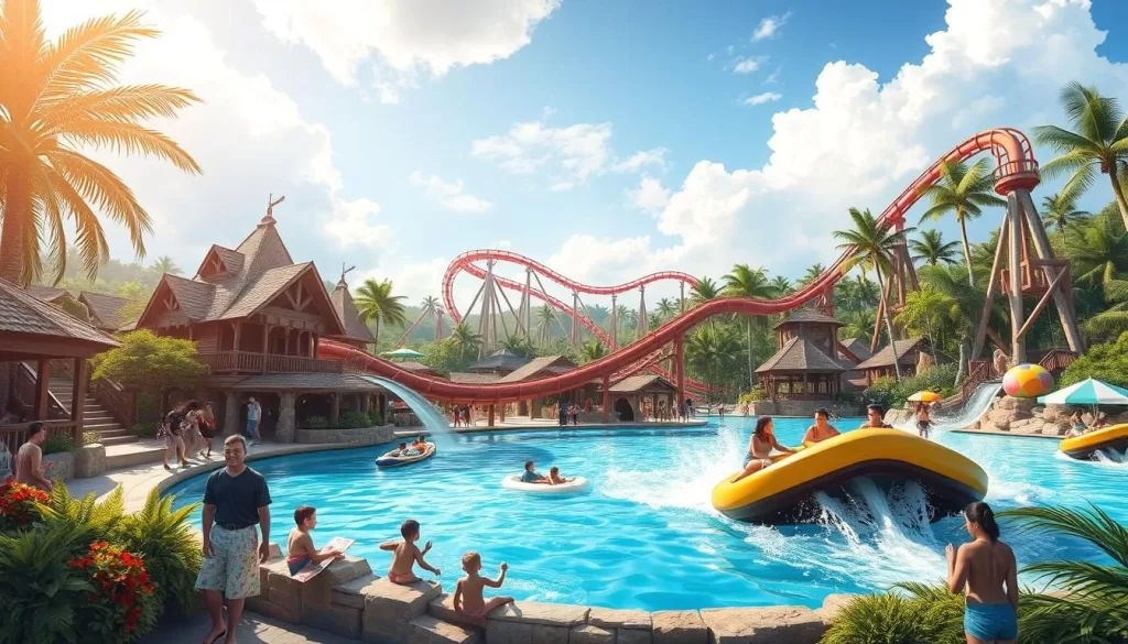 Image of Desaru Coast Adventure Waterpark with Kraken's Revenge water coaster