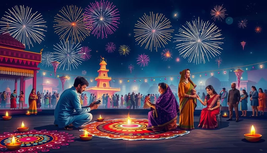 Image of Diwali celebrations in India