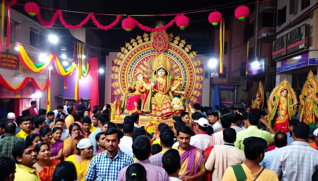 Image of Durga Puja celebrations in Kolkata