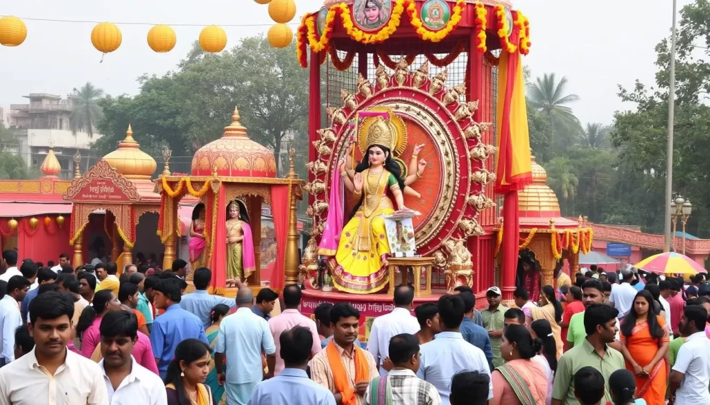 Image of Durga Puja celebrations in West Bengal