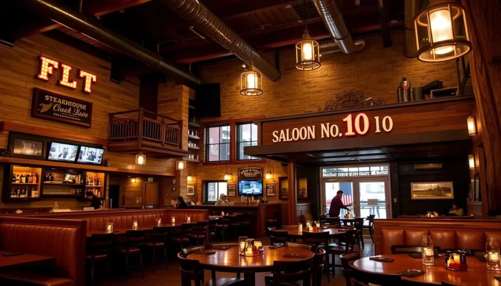 Image of FLYT Steakhouse or Saloon No.10 interior