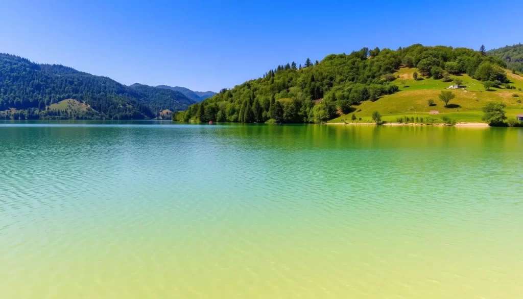 Image of Faaker See's warm and inviting lake waters