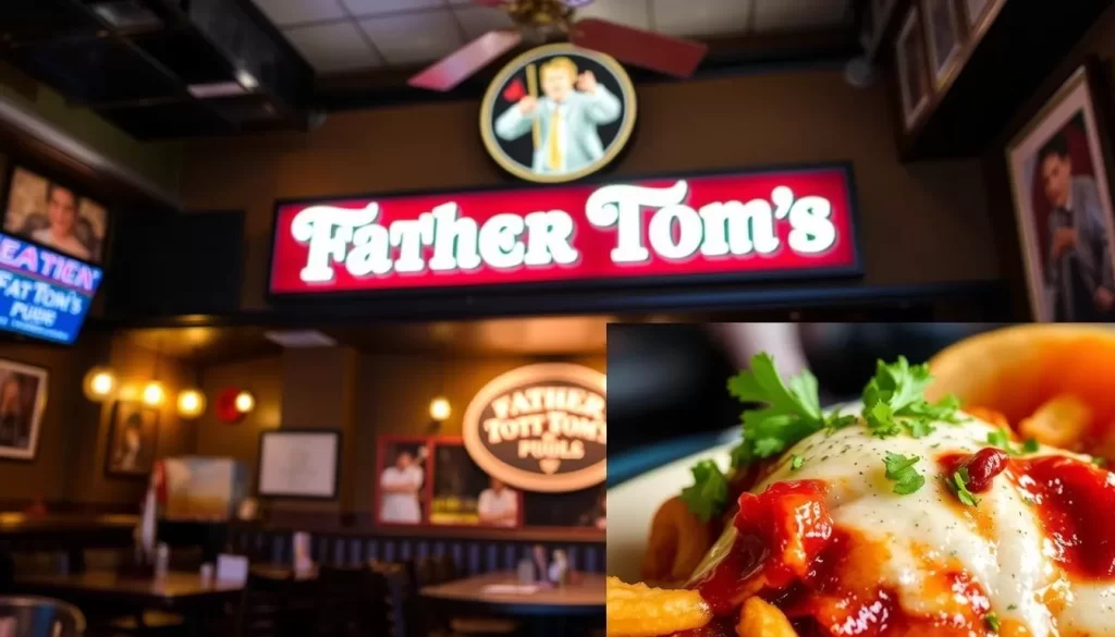 Image of Father Tom's Pub interior or a popular dish