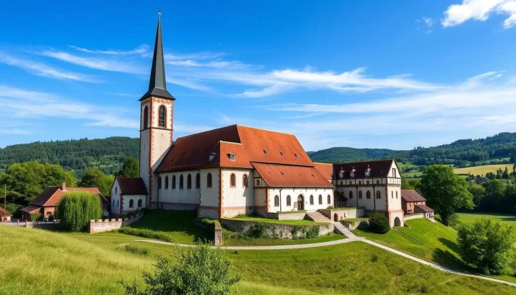 Image of Göttweig Abbey, a historic Benedictine abbey with a beautiful church