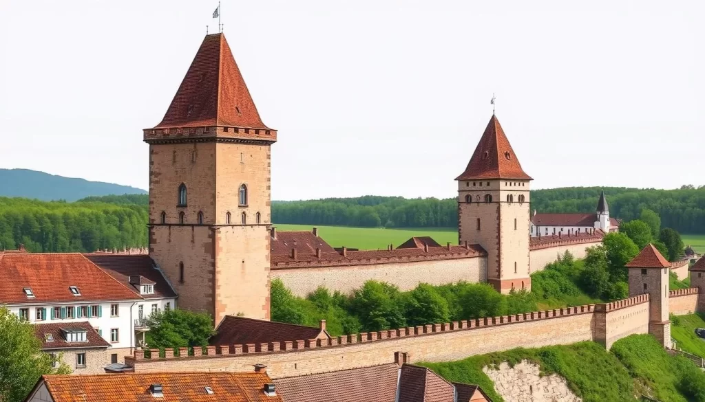 Image of Grevenmacher's medieval towers and city walls