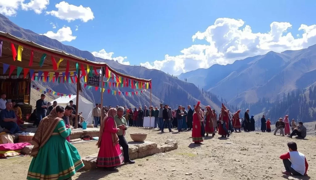 Image of Gurez Valley during the annual Gurez Festival