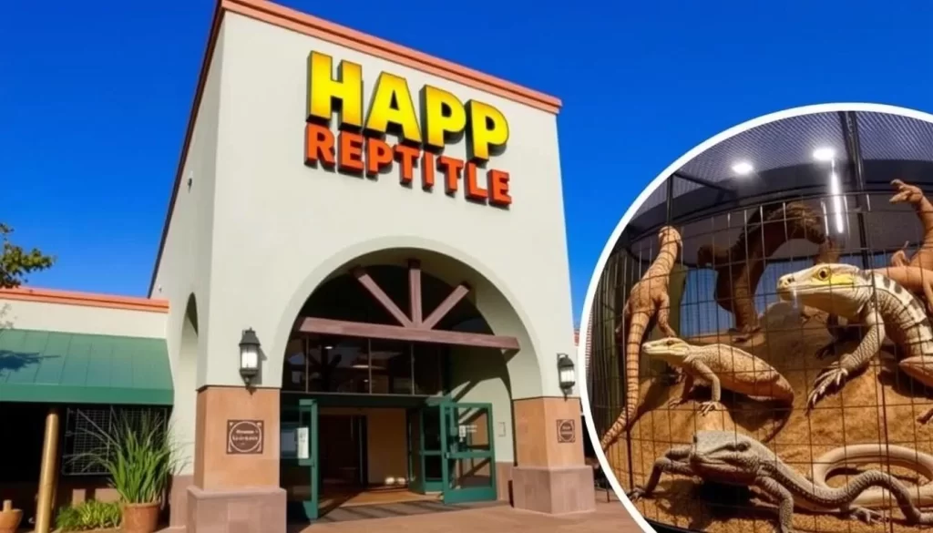 Image of Happ Reptile Zoo's main entrance or a notable exhibit