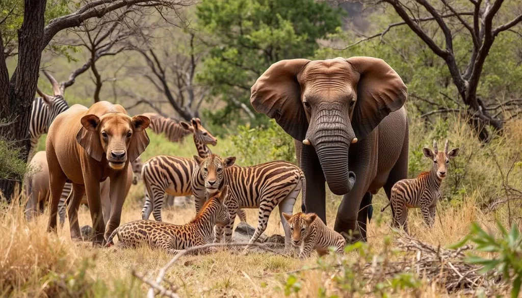 Image of Hluhluwe-iMfolozi Park's diverse wildlife