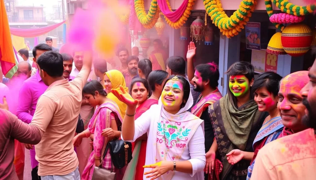Image of Holi celebration in Bihar