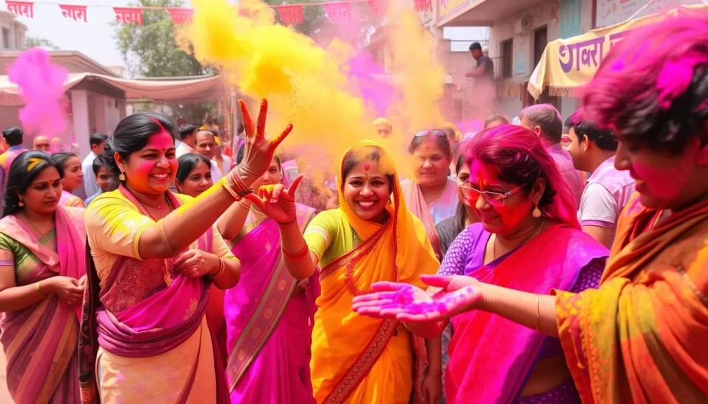 Image of Holi celebrations in India