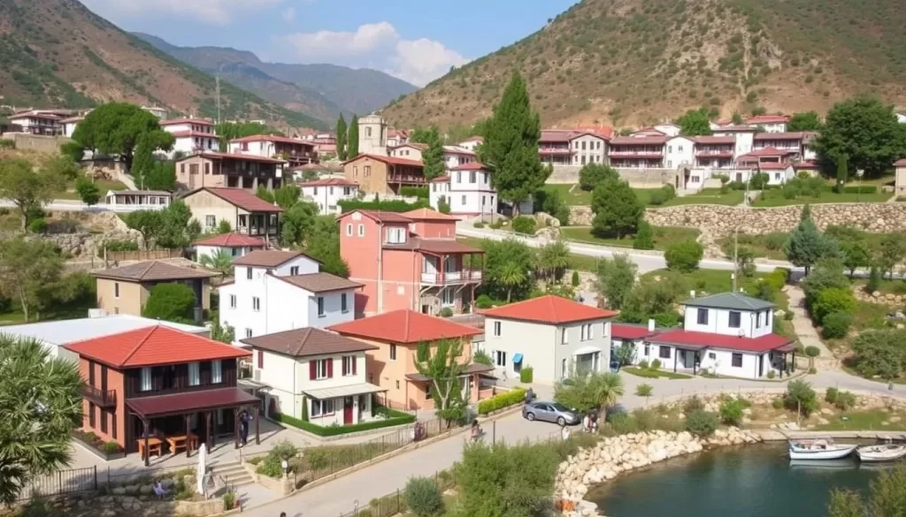 Image of İğneada town with various accommodations