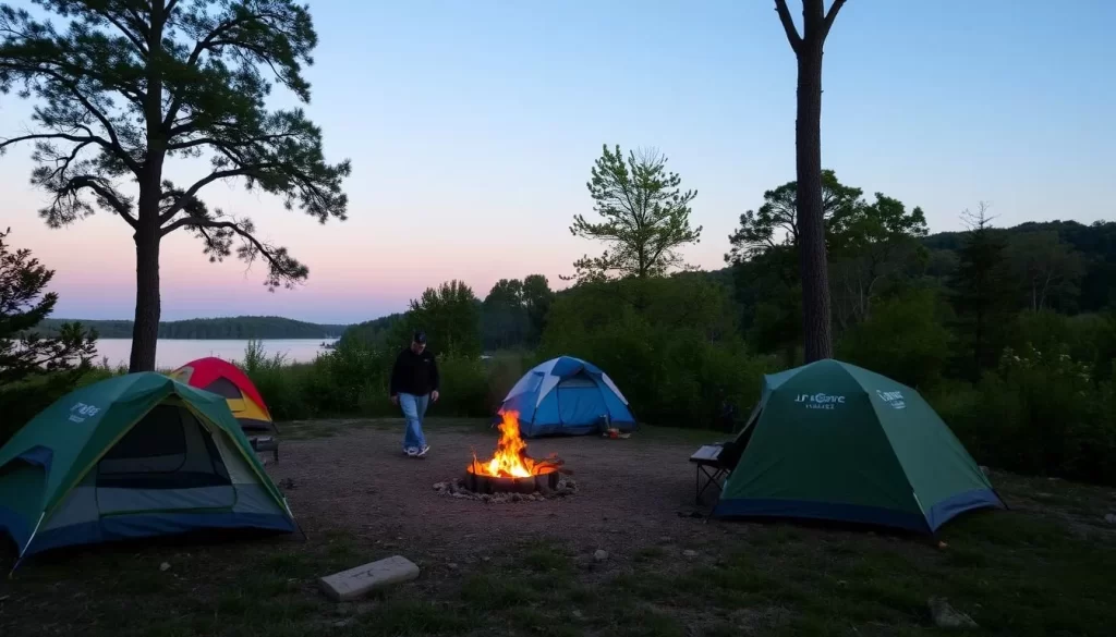Image of J.P. Coleman State Park camping site