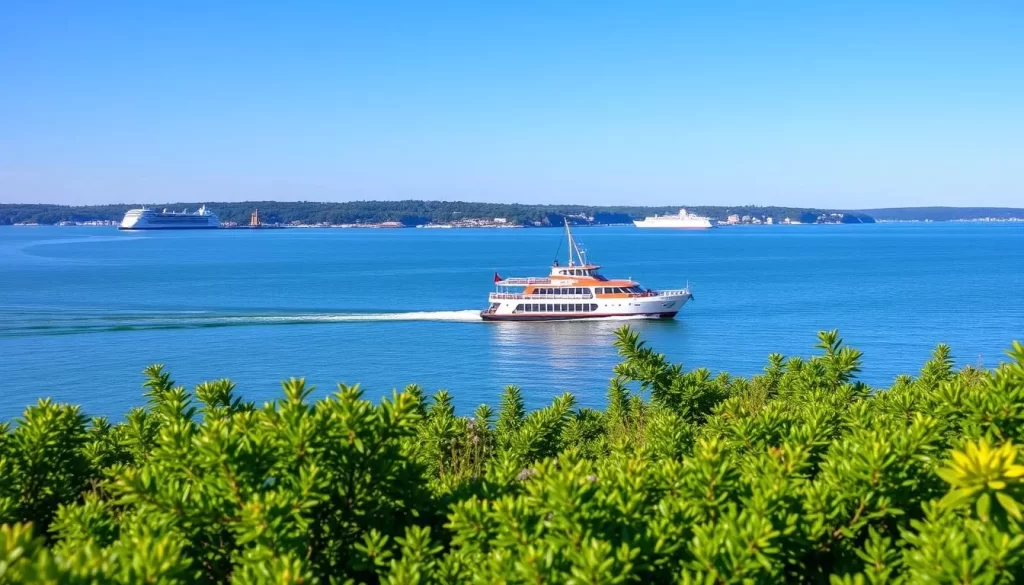 Image of Jamestown Newport Ferry sailing across Narragansett Bay