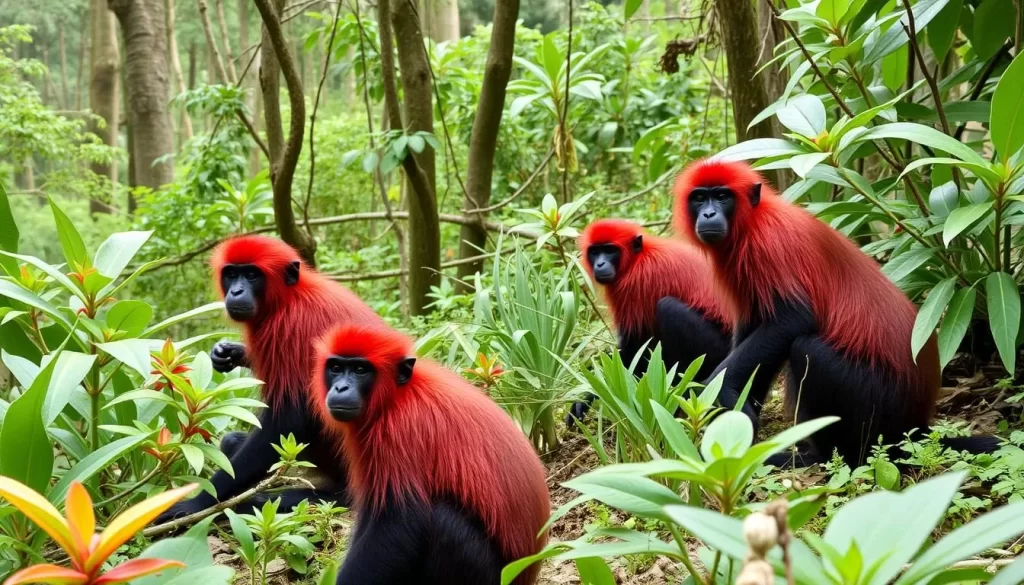 Image of Jozani Forest with red colobus monkeys