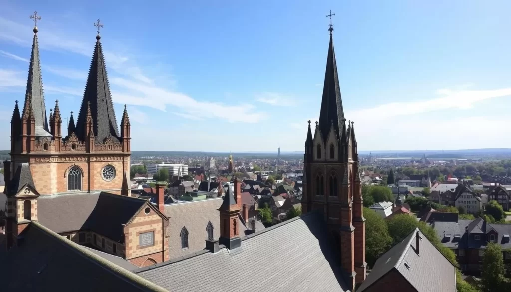 Image of Keizersberg Abbey overlooking Leuven