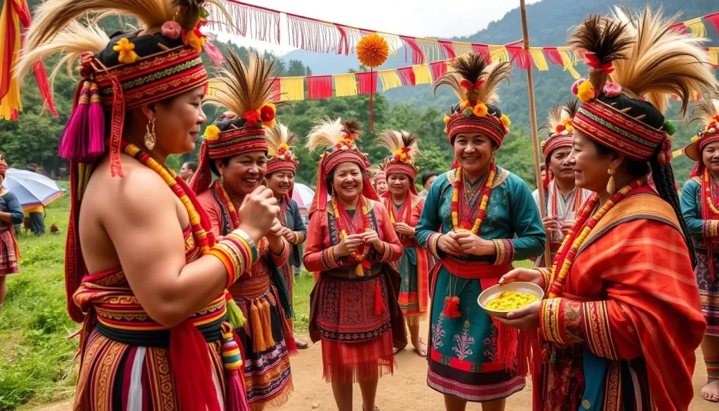 Image of Khampti tribe celebrating Sangken Festival in Namsai, Arunachal Pradesh