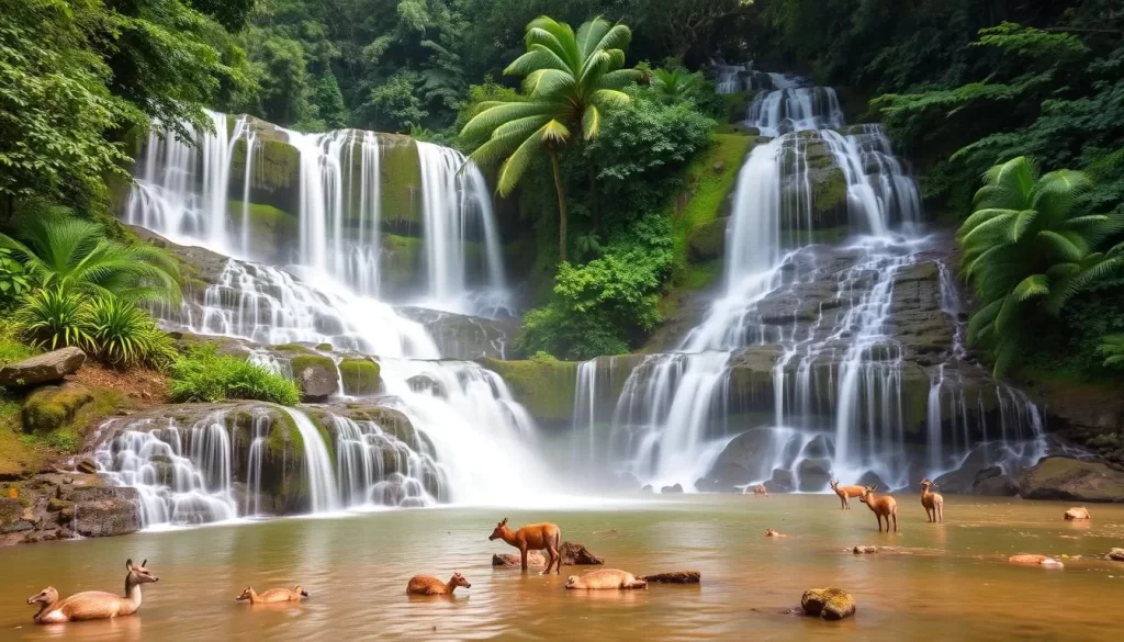Image of Khao Yai National Park's majestic waterfalls