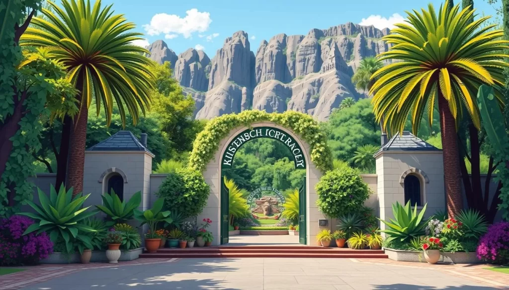 Image of Kirstenbosch National Botanical Garden's main entrance