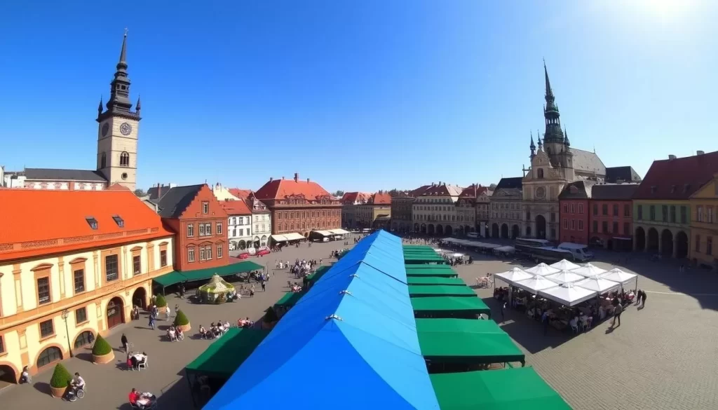Image of Kraków's Old Town with Rynek Główny