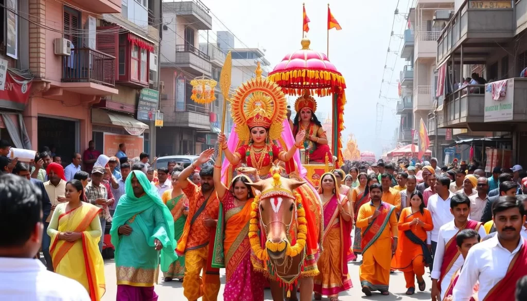 Image of Kullu Dussehra festival procession
