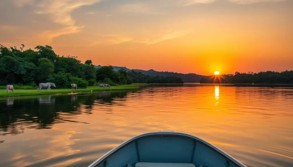 Image of Lake St Lucia boat safari in South Africa