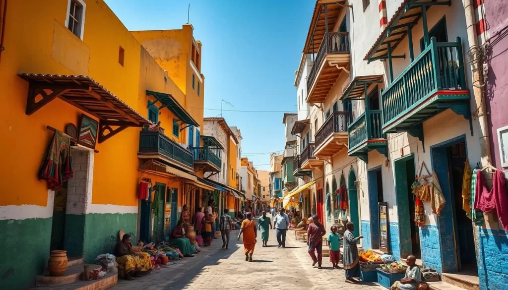 Image of Lamu Town's historic streets