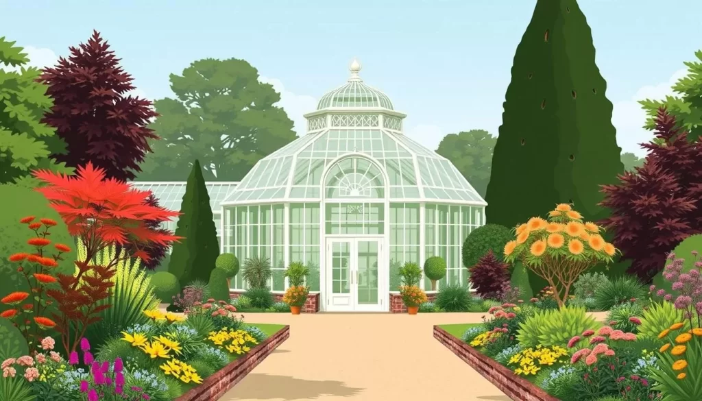 Image of Leuven's Botanical Garden greenhouse